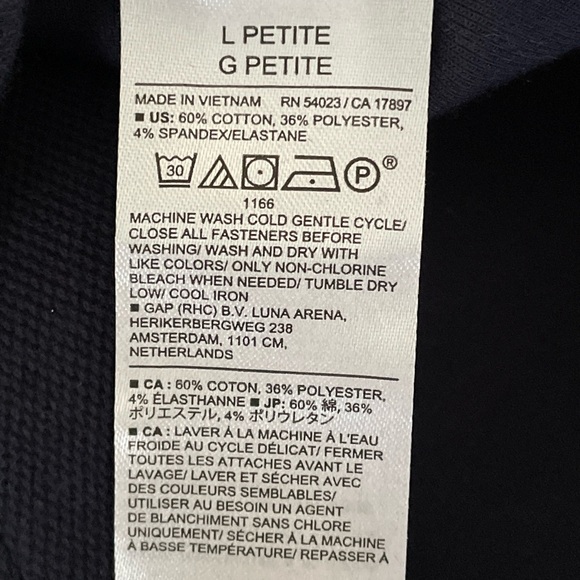 New L.L. Bean Men’s Navy Hooded Wind Shirt Size Small - Picture 9 of 9